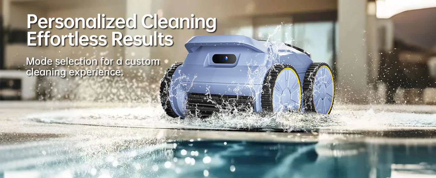 Robot Nettoyeur de Piscine Seauto – Sans Fil | Aspiration 45 000 Pa | Jusqu'à 200 m²