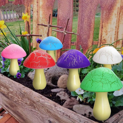 Guirlande Solaire Champignons LED – 8 Lampes Extérieur Imperméable IP66