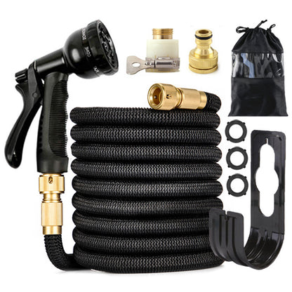 Tuyau d'Arrosage Extensible Anti-Nœuds – 7,5m ou 30m avec Pistolet 8 Jets