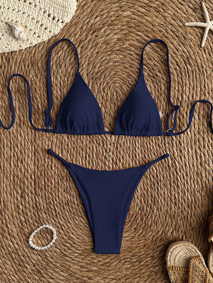 Bikini Deux Pièces Femme – Bretelles Sexy Séchage Rapide Plage