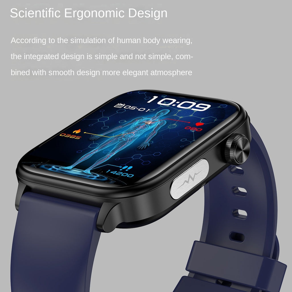 Montre Connectée ET570 - Appel Bluetooth, ECG, Glycémie Non-Invasive et Oxygène Sanguin