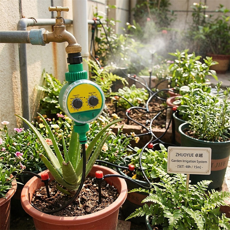 Programmateur d'Arrosage Automatique LCD – IP65, Piles, Jardin & Potager