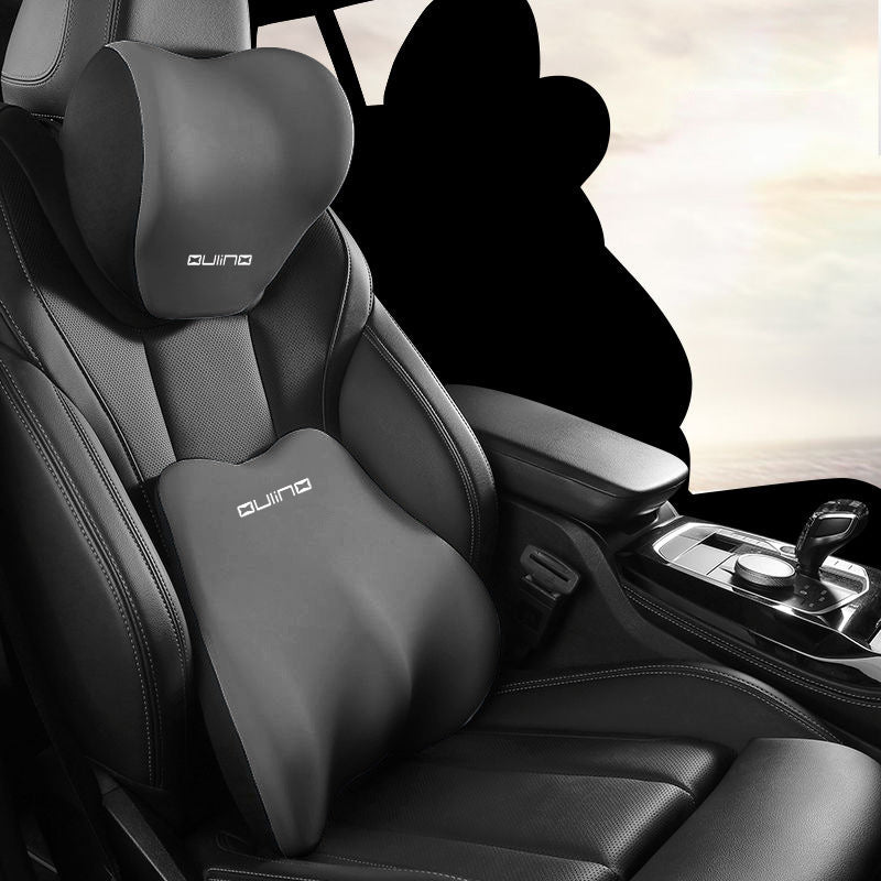 Ensemble Appui-Tête et Coussin Lombaire Voiture - Mousse à Mémoire de Forme