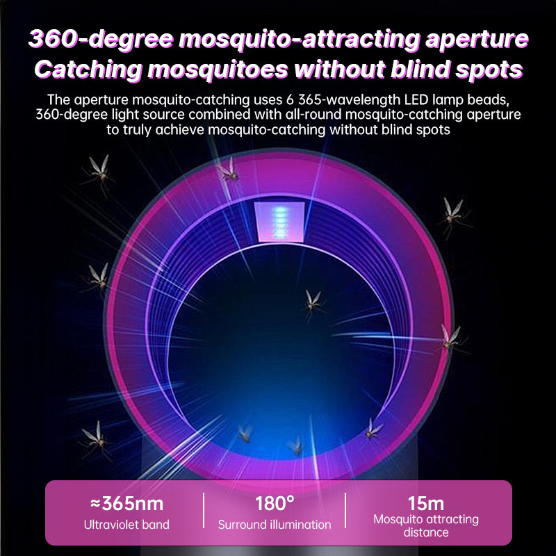 Lampe Anti-Moustiques USB Silencieuse – Piège à Insectes Portable, Sans Produit Chimique