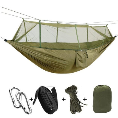 Hamac Camping 2 Personnes Ultraléger avec Moustiquaire – 260x140 cm