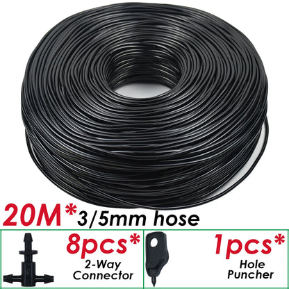 Kit Micro-Irrigation Goutte-à-Goutte SPRYCLE – Tuyau PVC 3/5mm avec Connecteur et Goutteurs (5M à 140M)