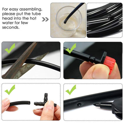 Tuyau PVC 4/7mm pour Micro-Irrigation Goutte-à-Goutte – Serre, Potager & Jardin (5M à 20M)