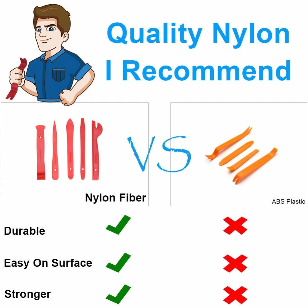 Kit Outils Démontage Auto 38 Pièces - Levier Garniture Tableau de Bord Porte