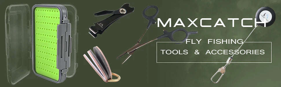 Canne à Mouche Maximumcatch 3-8WT Combo Set 8'6"-9' Medium-Fast Moulinet Soie Triangle Tube