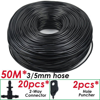Kit Micro-Irrigation Goutte-à-Goutte SPRYCLE – Tuyau PVC 3/5mm avec Connecteur et Goutteurs (5M à 140M)