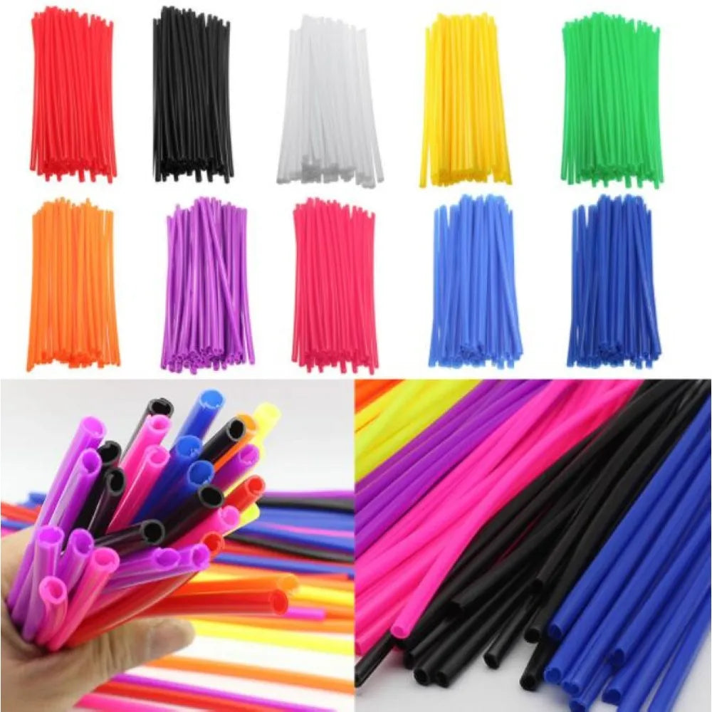 New Motorcycle 72Pcs Wheel Rim Spoke Wrap Kit Skin Cover For Motocross Dirt Pit Bike Enduro