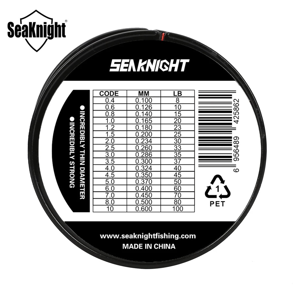 Tresse Pêche SeaKnight TriPoseidon 4 Brins 300m PE 8-60LB Multifilament Carpe Carnassier