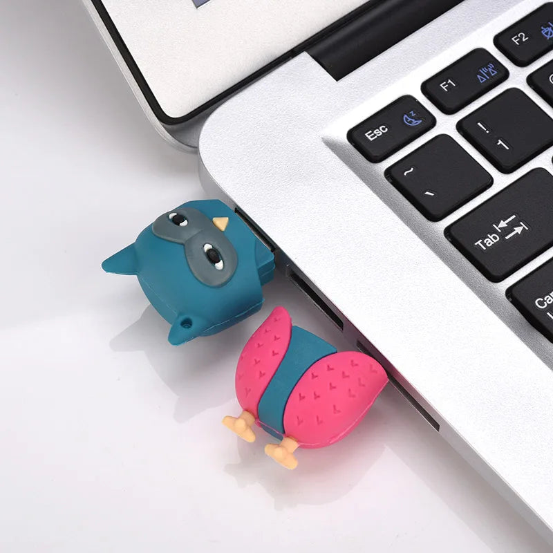 Clé USB Originale 32GB - Design Amusant Abeille Renard Hibou