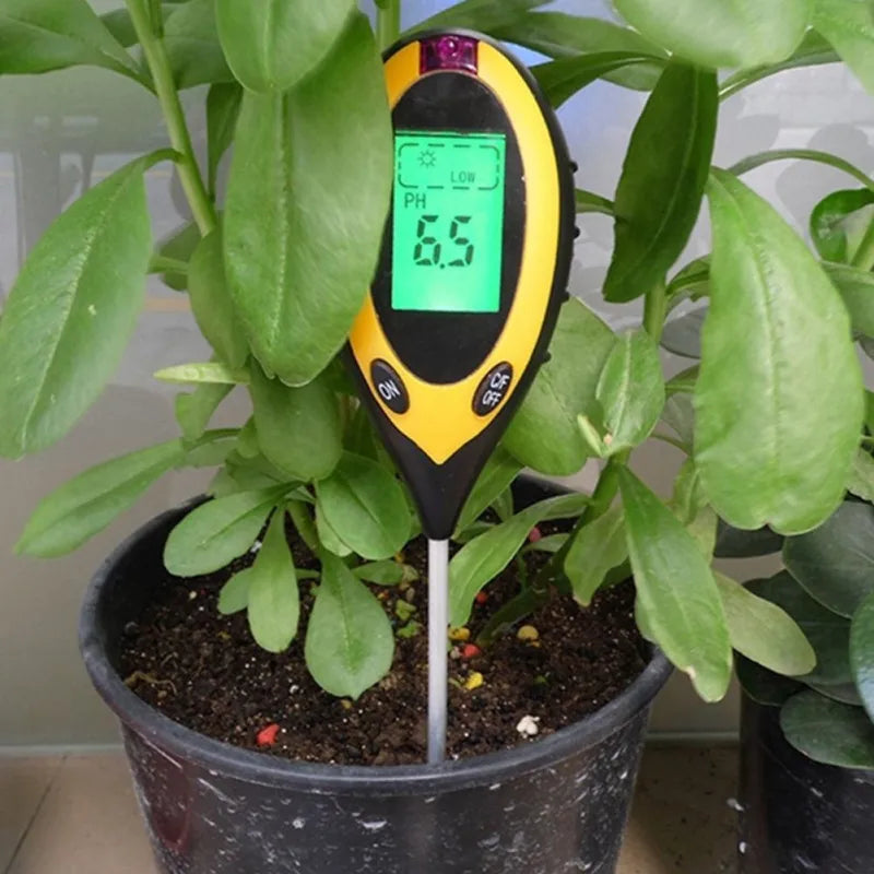 Testeur de Sol 3-en-1 / 4-en-1 – pH, Humidité, Lumière | Jardin & Plantes
