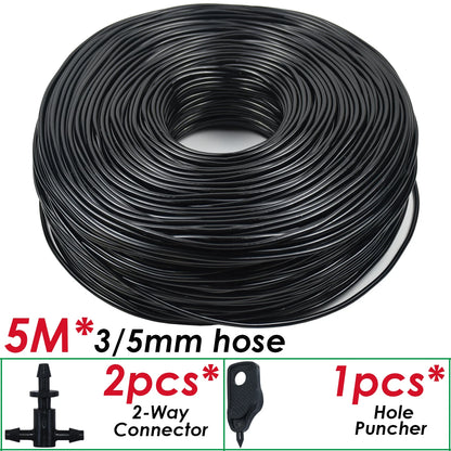 Kit Micro-Irrigation Goutte-à-Goutte SPRYCLE – Tuyau PVC 3/5mm avec Connecteur et Goutteurs (5M à 140M)