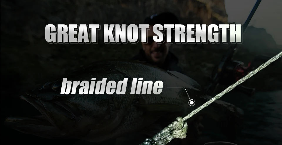 Tresse Pêche SeaKnight TriPoseidon 4 Brins 300m PE 8-60LB Multifilament Carpe Carnassier