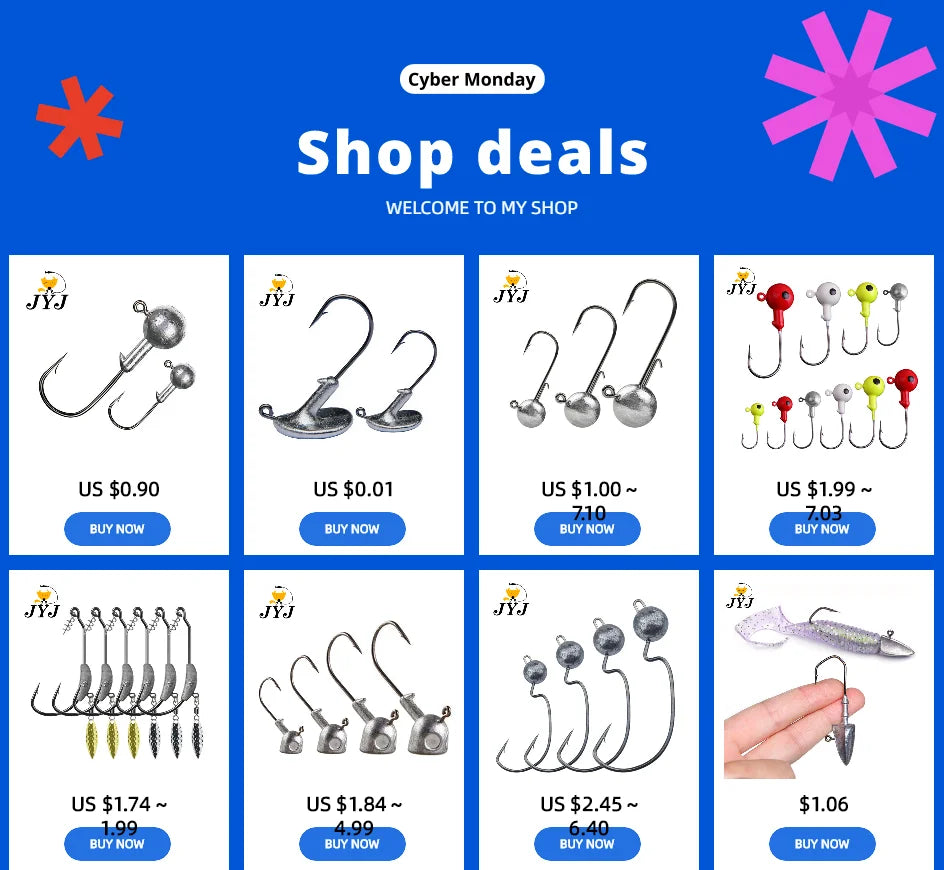 Tête Plombée Hameçon Pêche Jig Head 1g-28g Leurre Souple Carnassier Brochet Perche