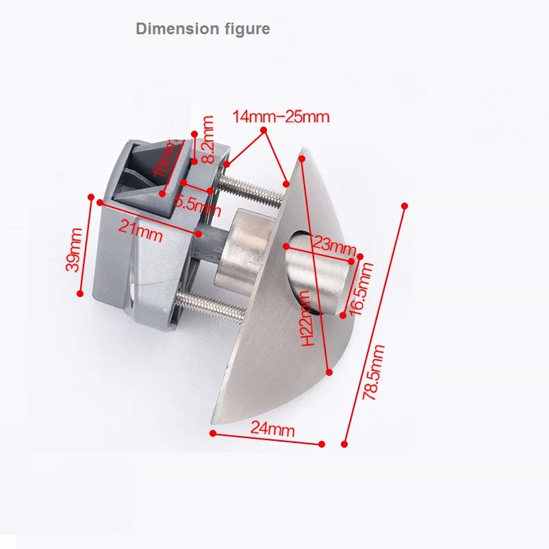 Lot de 2 Poignées Demi-Lune Push Lock en Alliage de Zinc - Caravane RV Camping-Car