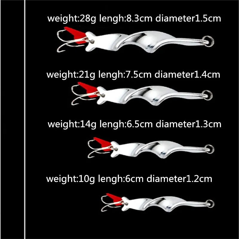 Leurre Pêche Spinner Métal Rotatif 10g 14g 21g 28g Cuillère Tournante Truite Brochet