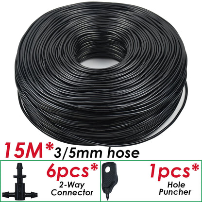 Kit Micro-Irrigation Goutte-à-Goutte SPRYCLE – Tuyau PVC 3/5mm avec Connecteur et Goutteurs (5M à 140M)