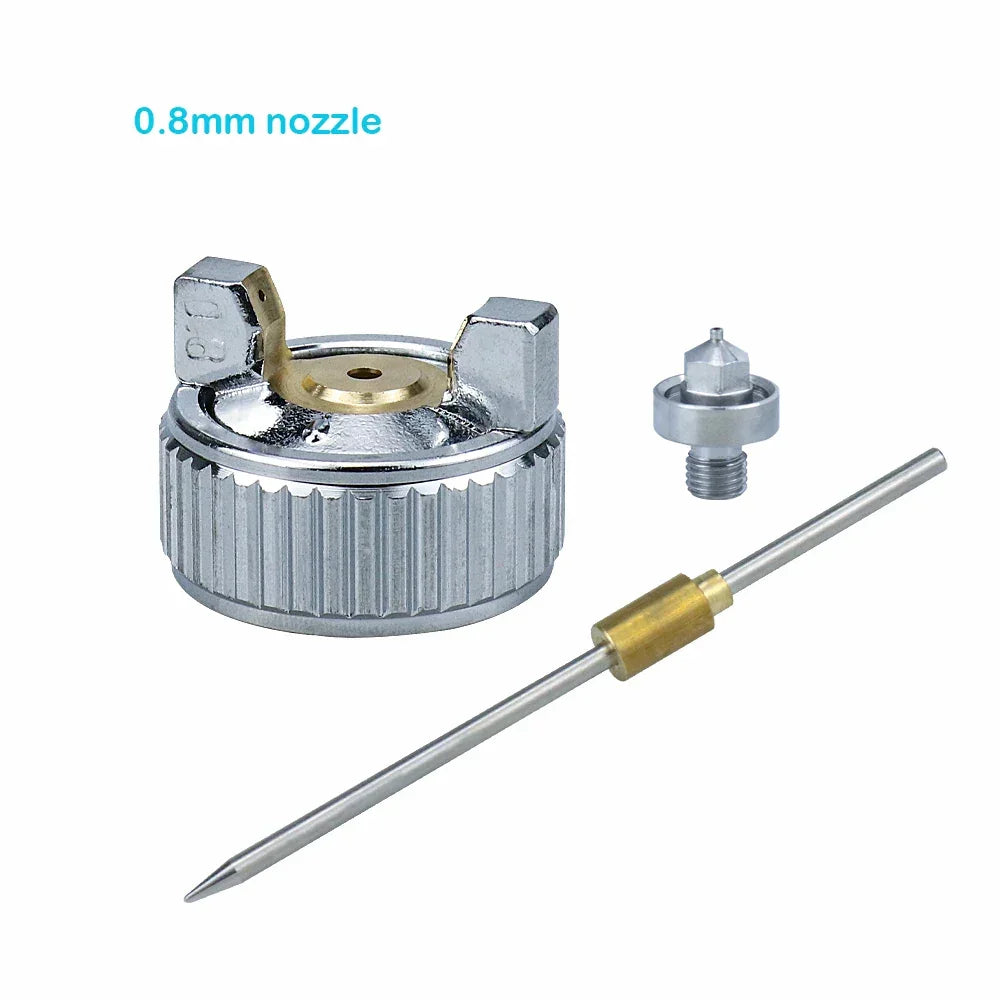 Pistolet à Peinture HVLP Mini Aérographe 0.8mm 1.0mm 125cc Pneumatique Gravité Auto Carrosserie - APPRO-DISTRI