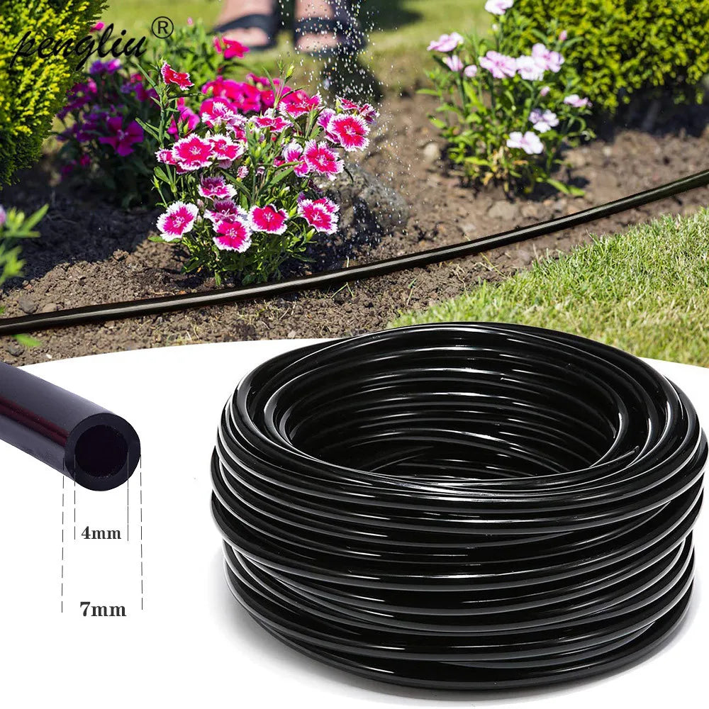 Tuyau PVC 4/7mm pour Micro-Irrigation Goutte-à-Goutte – Serre, Potager & Jardin (5M à 20M)