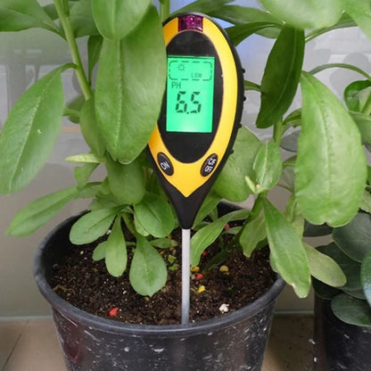 Testeur de Sol 3-en-1 / 4-en-1 – pH, Humidité, Lumière | Jardin & Plantes