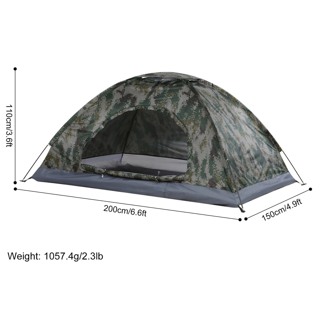 Camping sous tente Ultra-Légère TOMSHOO 1-2 Personnes Anti-UV UPF30+ | APPRO-DISTRI