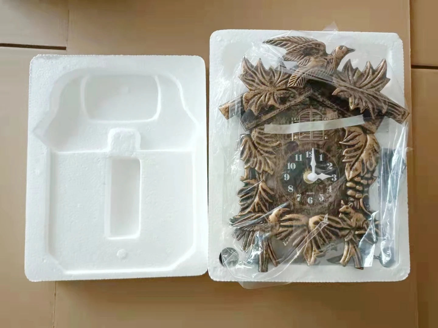 Horloge Coucou Murale 14" Licorne Enfant Alarme Jour Nuit Décoration Chambre Salon