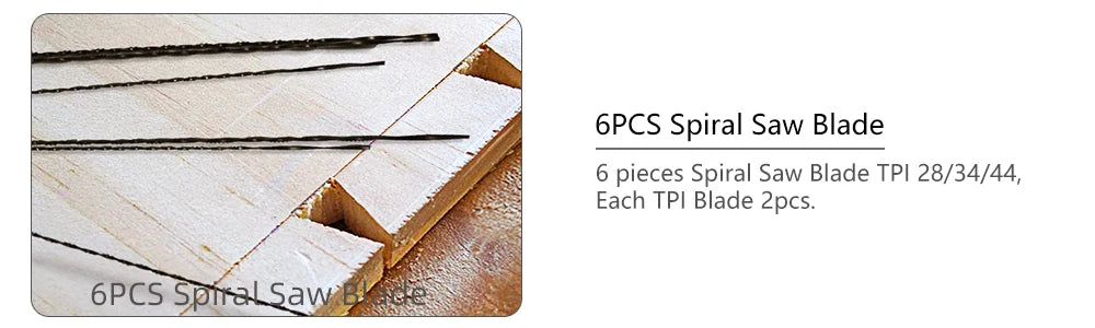 Scie à Chantourner Manuelle 4" Réglable Forme U Bois Menuiserie Artisanat 6 Lames Spirale