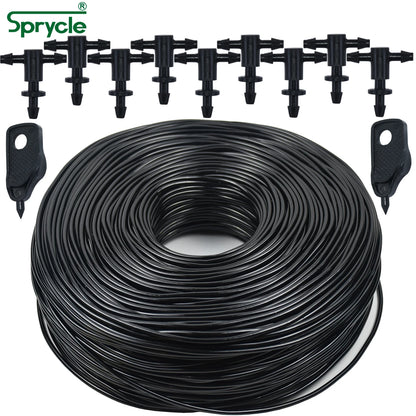 Kit Micro-Irrigation Goutte-à-Goutte SPRYCLE – Tuyau PVC 3/5mm avec Connecteur et Goutteurs (5M à 140M)