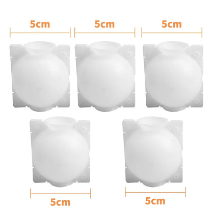 Boîtes de Marcottage Aérien PP – Lot de 5 | Ø5cm ou Ø8cm | Bouturage Facile