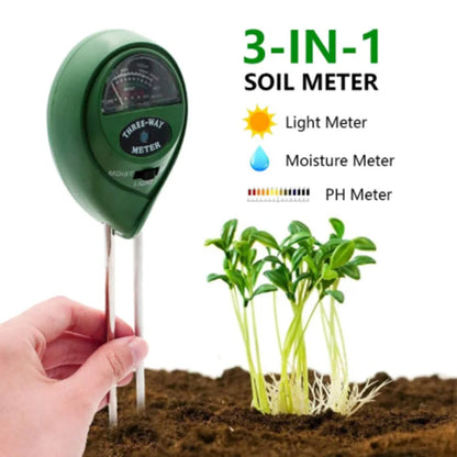 Testeur de Sol 3-en-1 / 4-en-1 – pH, Humidité, Lumière | Jardin & Plantes
