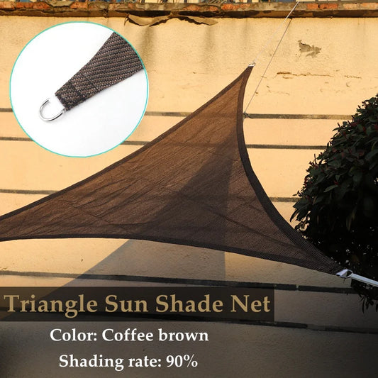 Voile d’ombrage triangulaire en HDPE – Ombrage 90-95%, Anti-UV | Terrasse, Jardin, Piscine