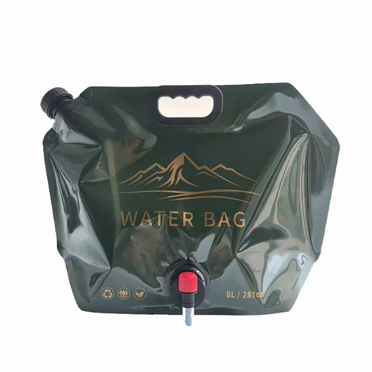 Sac de Stockage d'Eau Pliable avec Robinet – Camping & Randonnée (3L / 5L / 8L)