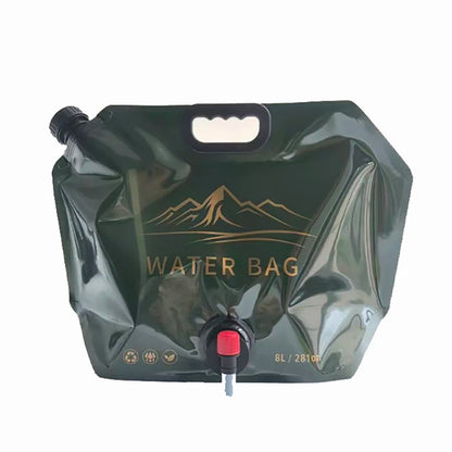 Sac de Stockage d'Eau Pliable avec Robinet – Camping & Randonnée (3L / 5L / 8L)