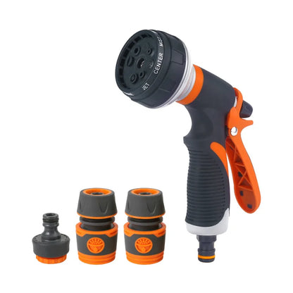 Pistolet d'Arrosage 8 Modes Haute Pression Réglable – Jardin, Pelouse & Nettoyage Extérieur (6 Styles)