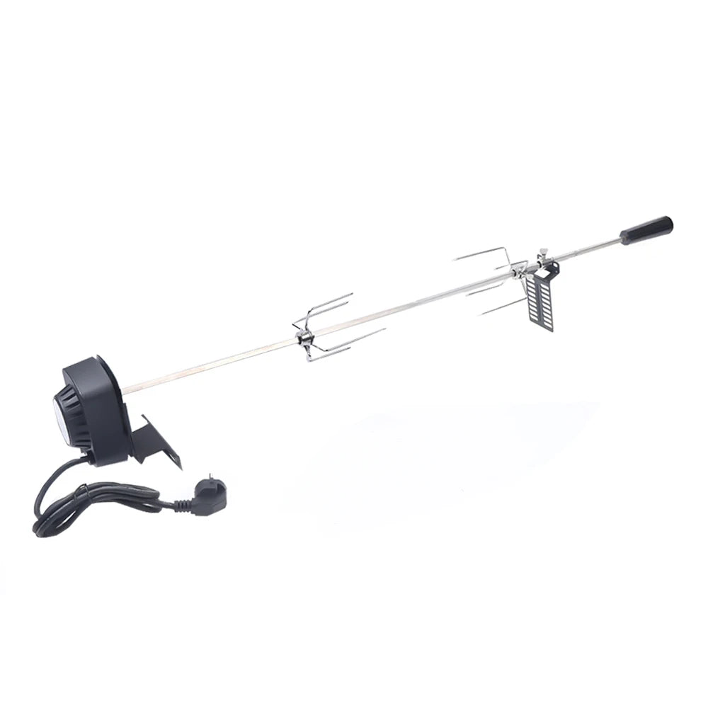 Kit Rôtissoire Électrique BBQ 120cm - Broche Rotative Barbecue Extérieur Grill