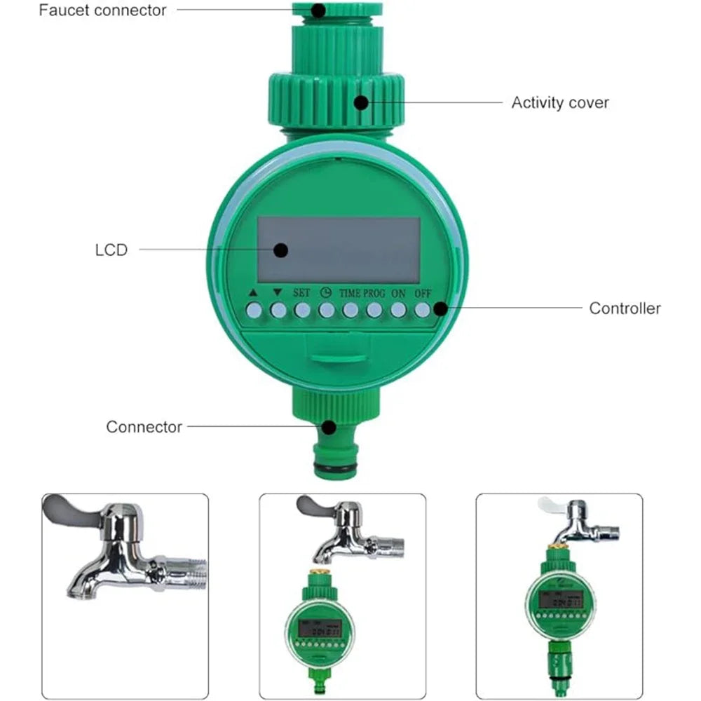 Programmateur d'Arrosage Automatique LCD – Minuterie Intelligente pour Robinet G3/4 (1 min à 120 min)