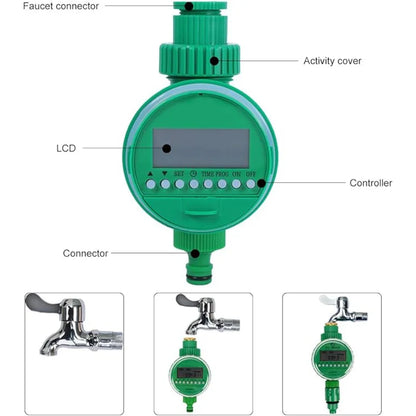 Programmateur d'Arrosage Automatique LCD – Minuterie Intelligente pour Robinet G3/4 (1 min à 120 min)