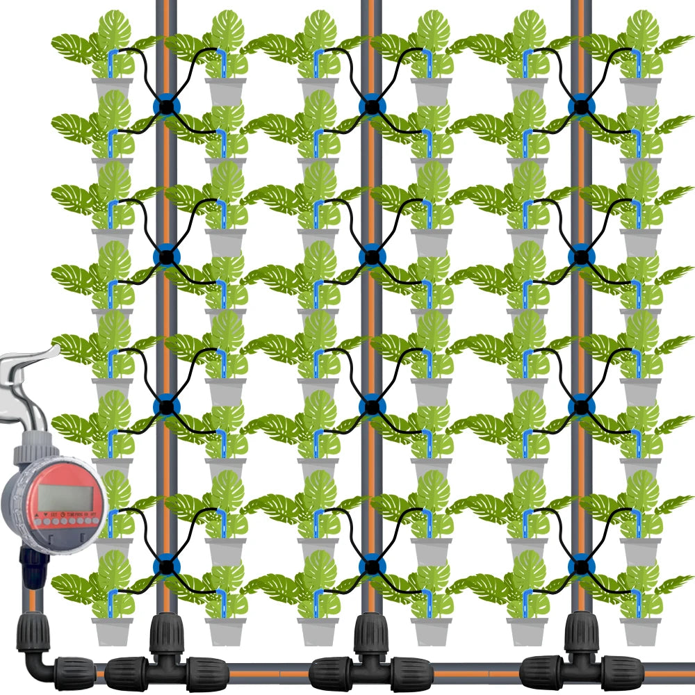 Kit d’Irrigation Goutte-à-Goutte 2 ou 4 Voies – Flèches Drip 3/5mm pour Pot, Jardin et Serre