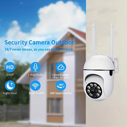 Caméra de Sécurité WiFi 1080P HD BoyKeep – Vision Nocturne Couleur, Audio Bidirectionnel, Rotation 360°