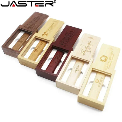 Clé USB en Bois Personnalisée – Logo Gratuit | 4 à 128 Go | Coffret Cadeau