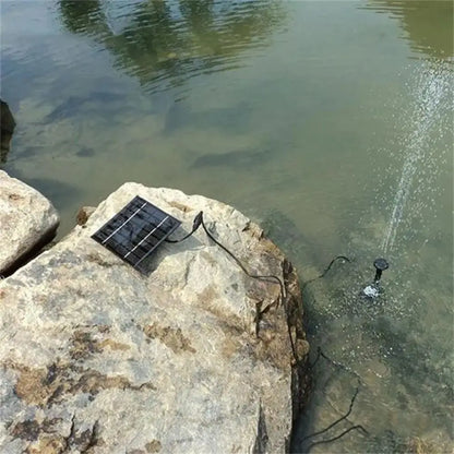 Kit Pompe Fontaine Solaire 1.4W – 11cm, Bassin, Bain d'Oiseaux & Jardin