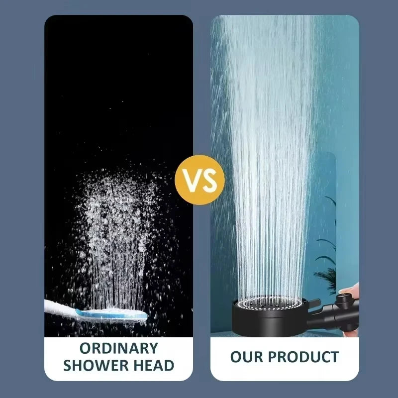 Pommeau de Douche Haute Pression 5 Modes – Économie d'eau, Réglable, Inox & ABS