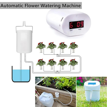 Contrôleur d'Arrosage Automatique Intelligent – Pompe Goutte-à-Goutte Rechargeable pour Plantes d'Intérieur (H2, H4, H8)