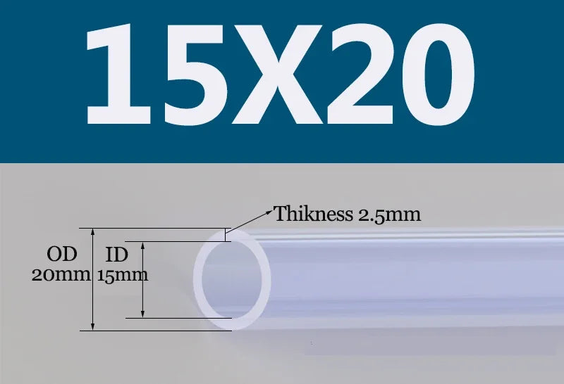 Tuyau Silicone Alimentaire Transparent | Flexible Non Toxique 2 à 18mm - 1m ou 5m