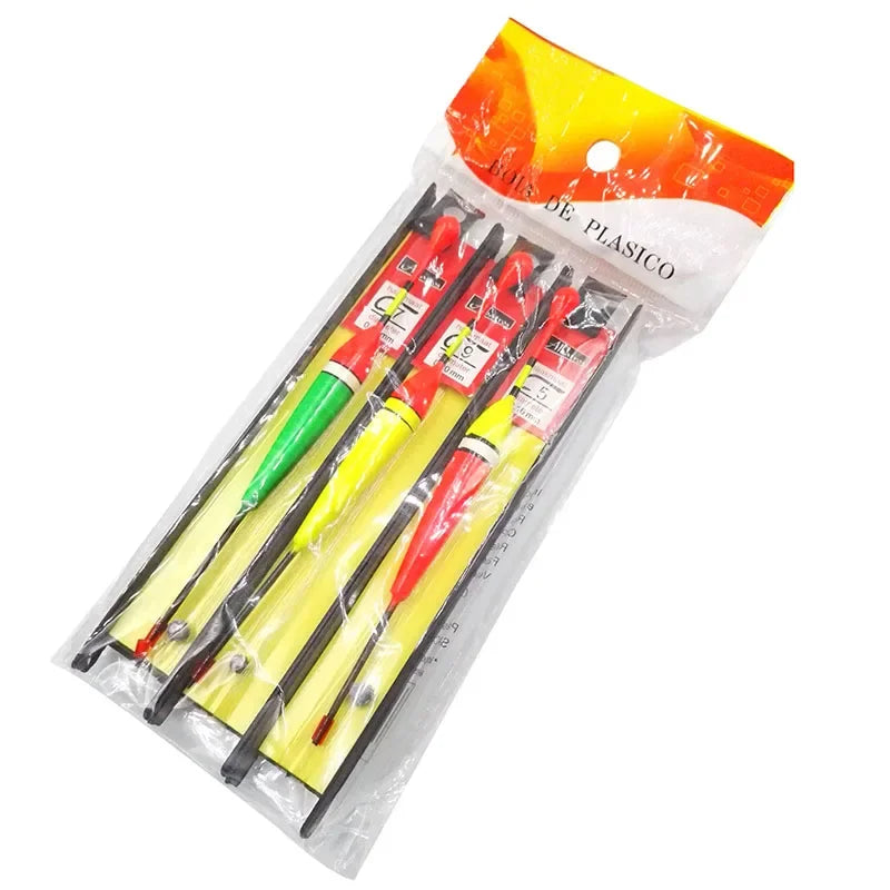 Flotteur Pêche Carpe Ligne Bobber 3 Pièces Bouée Hameçon Accessoire Pêche au Coup