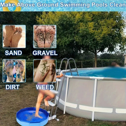 Bac Lave-Pieds Pliable en PVC – Tapis de Propreté pour Entrée de Piscine