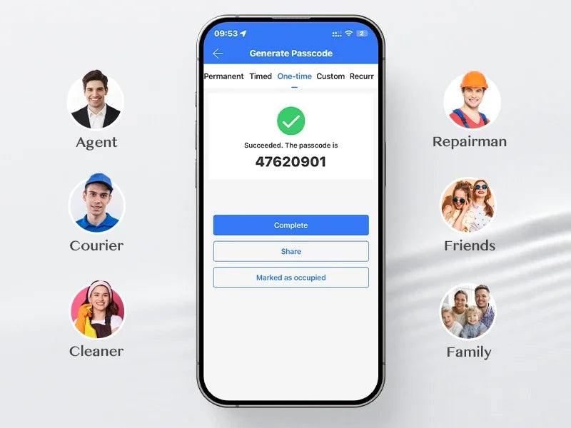 Cylindre Serrure Connectée TTlock - IP67 Étanche, App Bluetooth, Carte RFID/NFC, Anti-Perçage - Tuya Smart